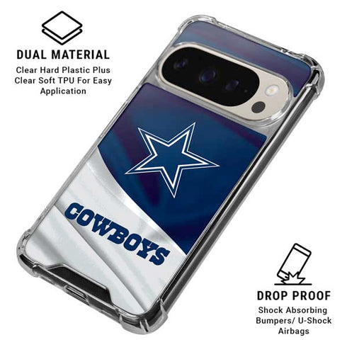 NFL Dallas Cowboys Pixel 9/9 Pro Clear Case